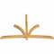 Ekena Millwork Davenport Rough Sawn Timber Gable Bracket, Western Red Cedar, 96"W x 64"H x 4"D x 4"F, 16/12 Pitch GBW096X64X0404DAV00RWR - alternate 5